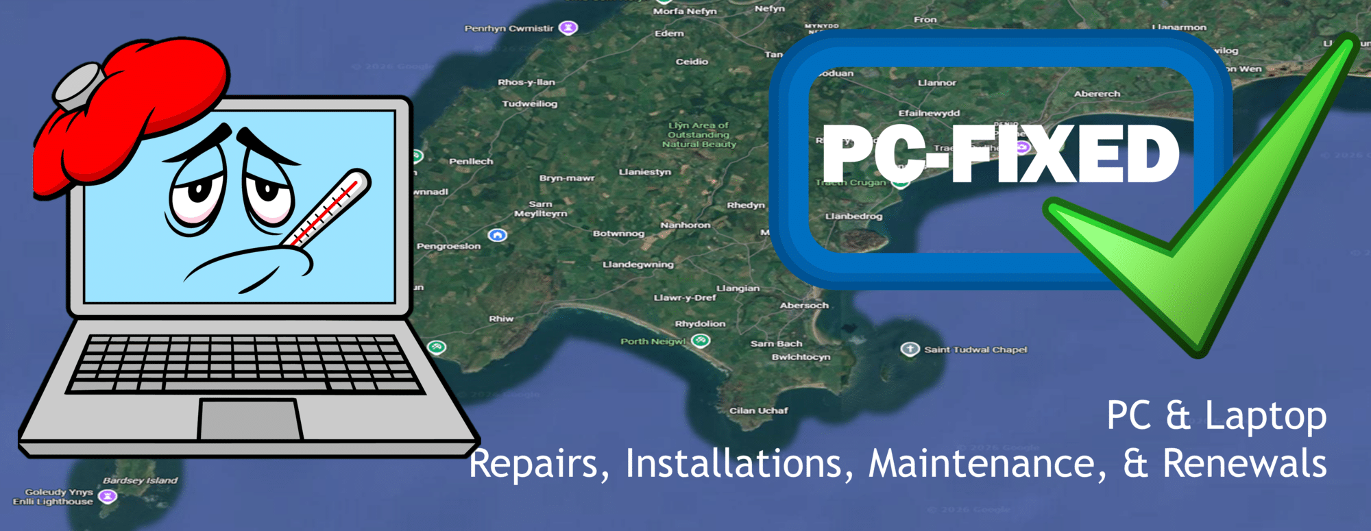 PC-FIXED - PC & Laptop repairs across the Llyn Peninsula - Happy to help!